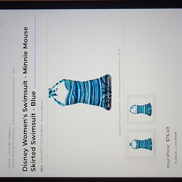 NWT: Disney Parks Womens Minnie Mouse Skirted Swimsuit - Picture 15 of 15